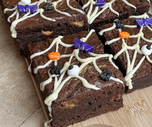 Halloween Chocolate Brownie Box of 4 (for collection)
