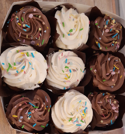 Chocolate Icing Plant Based Cupcakes (Box of 6)