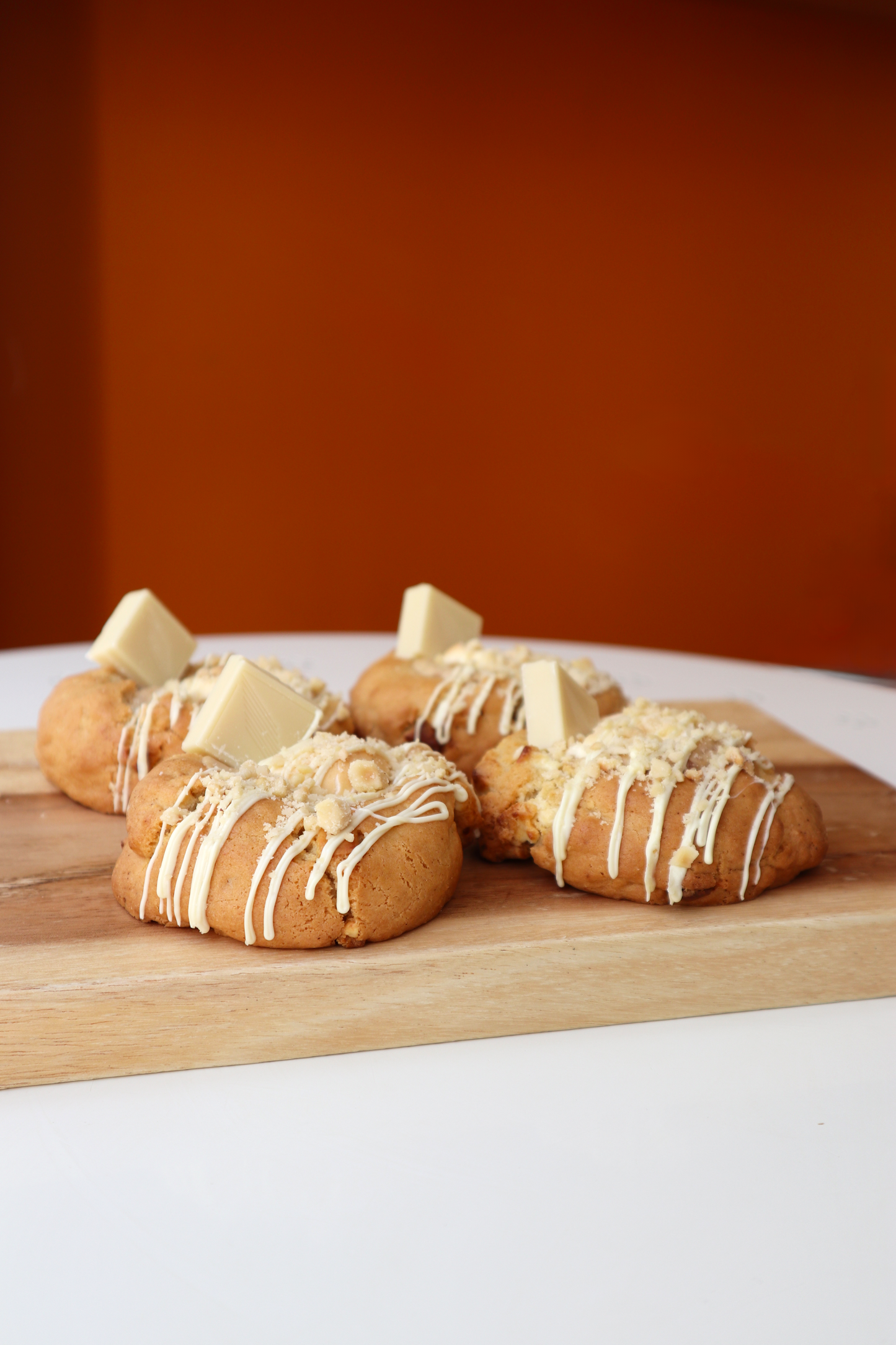 NY Style Cookies (Sweet White Chocolate) Box of 4