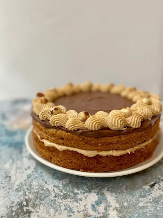 Personalised Hazelnut, Coffee and Chocolate Cake