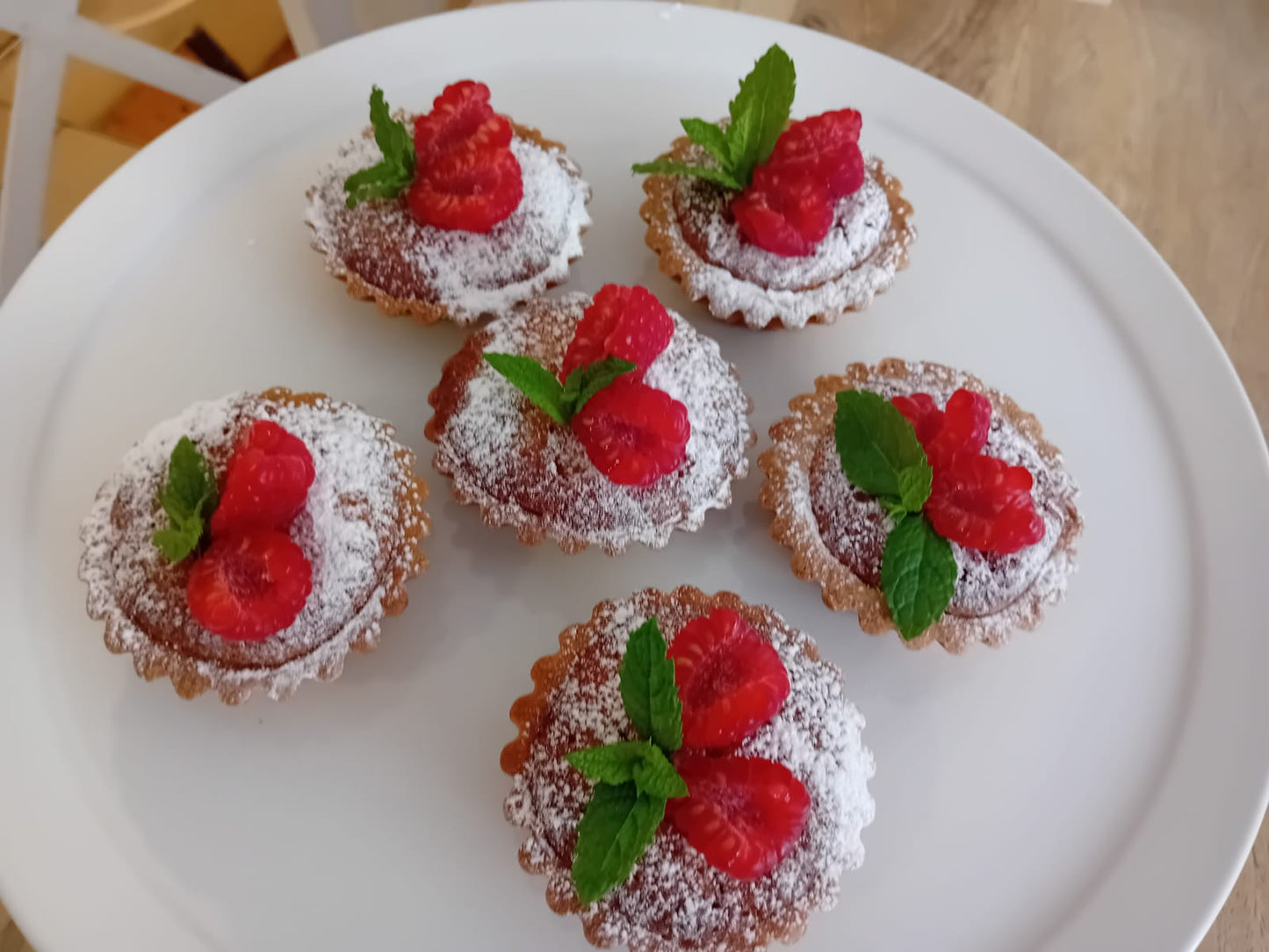 Mini Peach Frangipane Tart (Four)