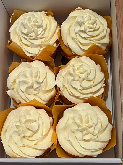 Lemon Icing Plant Based Cupcakes (Box of 6)