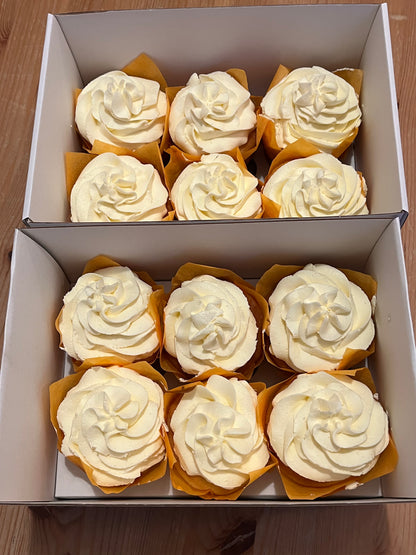 Lemon Icing Plant Based Cupcakes (Box of 6)