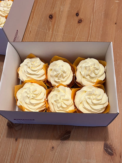 Lemon Icing Plant Based Cupcakes (Box of 6)