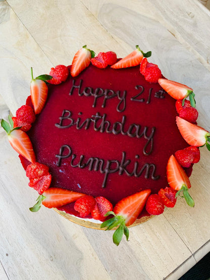 Cheesecake With Coconut and Raspberry Personalised